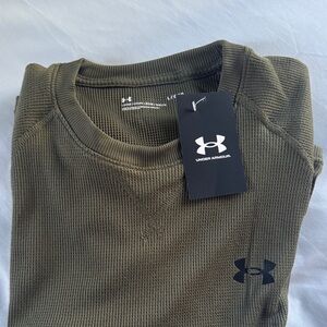 Under Armour Men’s Waffle Max Long Sleeve Forest Green, Size L.